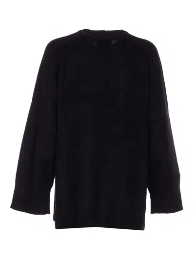Loulou Studio Loulou Black Wool Blend Oversize Safi Sweater In Black