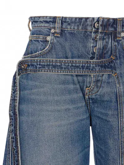 Jean Paul Gaultier Relaxed-fit Low-rise Jeans With Unique Side Zipper In Blue