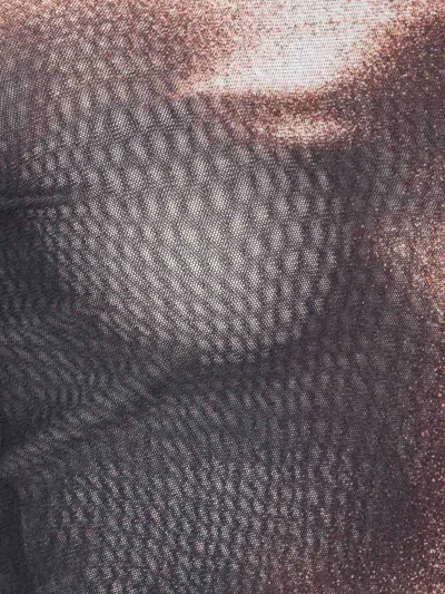 Jean Paul Gaultier "body Dust" Print Top In Black