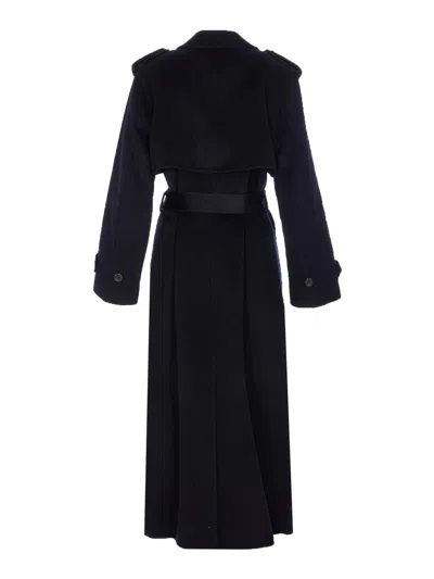 Ivy & Oak Blue Colette Coat Double Breasted In Blue