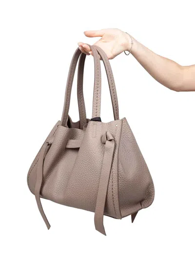 Visonà Shopping Bag Vittoria Santorini In Brown