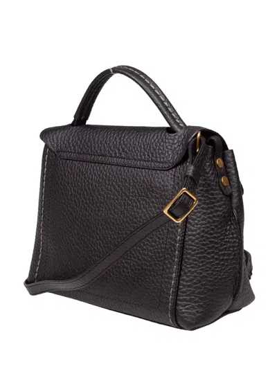 Visonà Handbag 21570 In Black Leather In Black