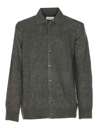 Nn07 Green Viggo Cardigan Frontal Buttons Closure In Multi