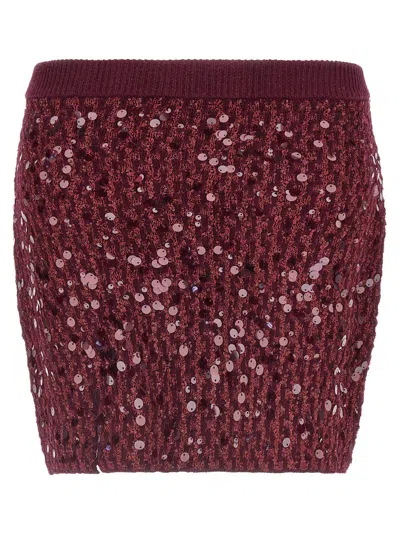 Pinko Gimme Skirts Bordeaux In Burgundy