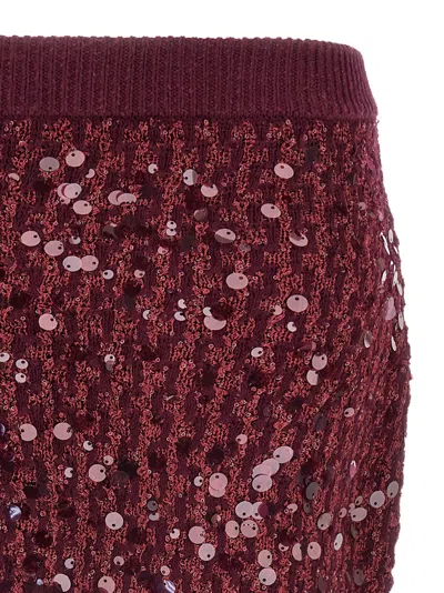Pinko Gimme Skirts Bordeaux In Burgundy