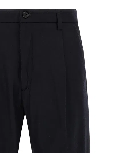 Department Five Gin Pintucks Trousers In Black