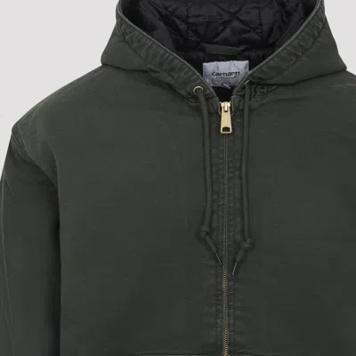 Carhartt Wip Olive Green Organic Cotton Og Active Jacket In Green