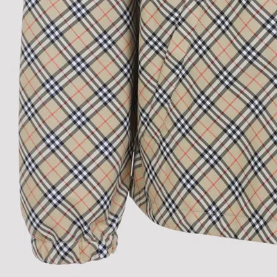Burberry Slindon Check Jacket Men In Neutral