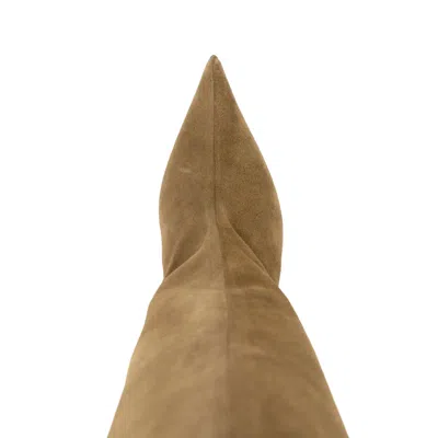 Attico Leather Boots In Brown