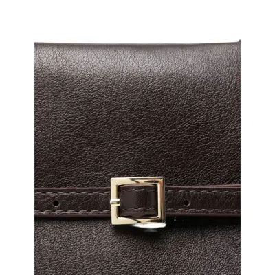 Manu Atelier Leather Tote Bags In Brown