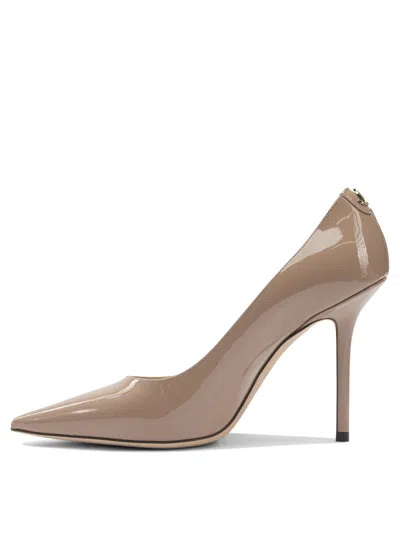Jimmy Choo Love 100 Patent Leather Pumps In Brown