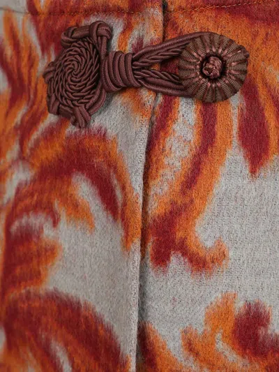 Etro Mini Skirt With Plasley Motif Skirts Multicolor In Multi