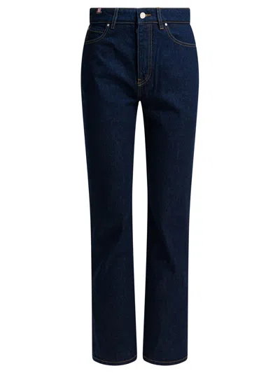 Ines De La Fressange Five-pocket Jeans In Blue