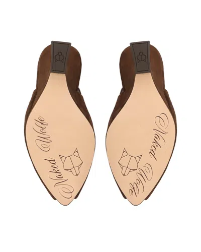 Naked Wolfe Ronnie Brown Suede In Brown