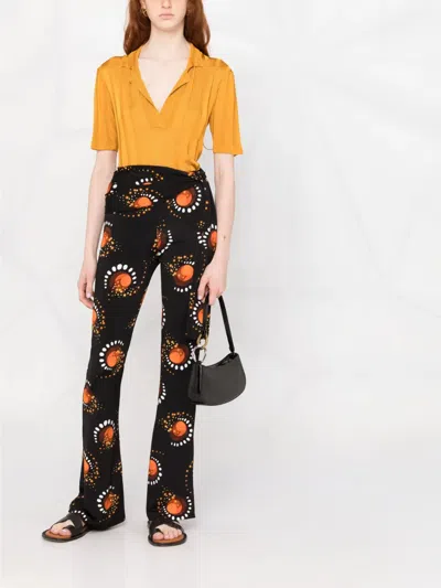 Staud Curved Rectangular Black Shoulder Handbag With Chain Link Strap In Black