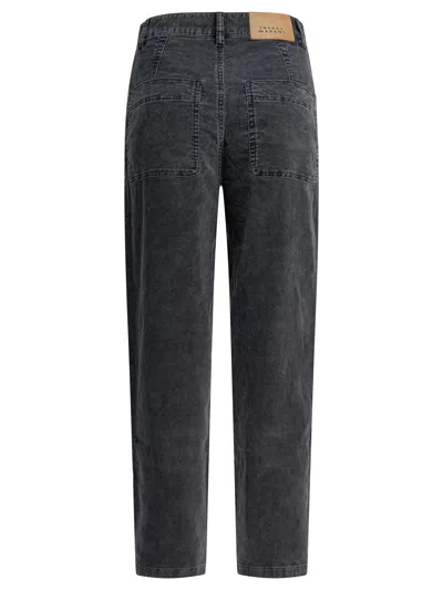 Isabel Marant Étoile Onyta Corduroy Trousers Vintage Black In Gray
