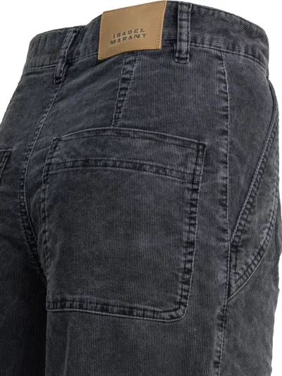 Isabel Marant Étoile Onyta Corduroy Trousers Vintage Black In Gray