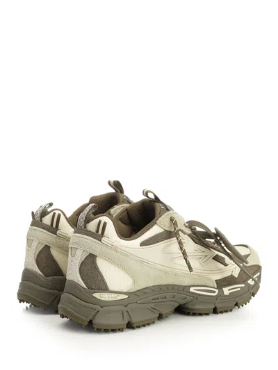 Off-white 'be Right Back' Green Leather Blend Sneakers In Multi