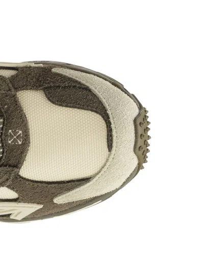 Off-white 'be Right Back' Green Leather Blend Sneakers In Multi