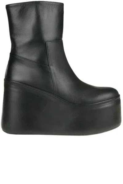 Paloma Barceló Barta Wedge Ankle Boots In Black