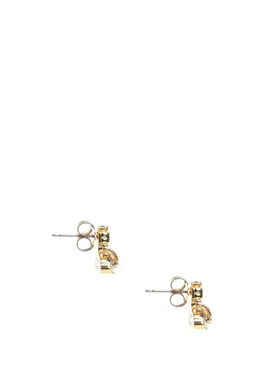 Vivienne Westwood Pina Bas Relief Earrings Jewelry Gold In Gold