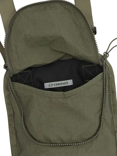 C.p. Company Plain Paper Touch Crossbody Bags Brown In Brown