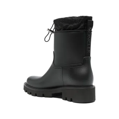 Moncler Women Kickstream Rubber Boots In Black
