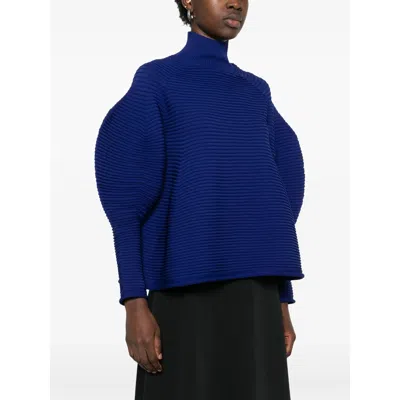 Issey Miyake Polyester Shirts In Blue