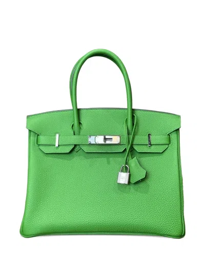 Pre-owned Hermes 2023 Birkin 30 Bag In Green