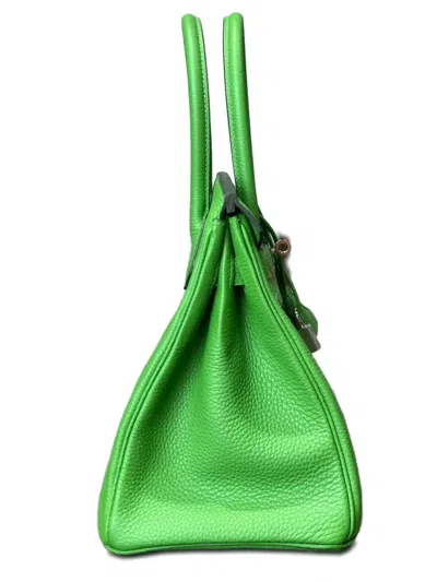 Pre-owned Hermes 2023 Birkin 30 Bag In Green