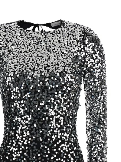 Rabanne Womens Black Sequin Second-skin Jersey Maxi Dress In Black