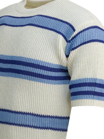 Human Made Short-sleeved Knit Knitwear Blue In Multi