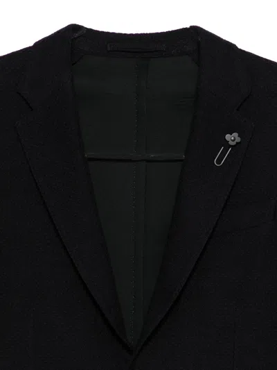 Lardini Single-breasted Blazer In Black