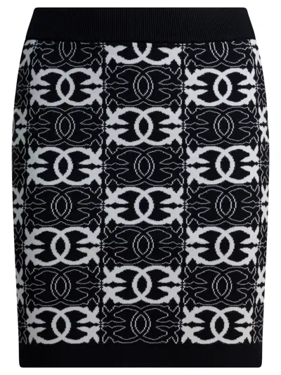 Pinko Jacquard Knit Mini Skirt In Multi