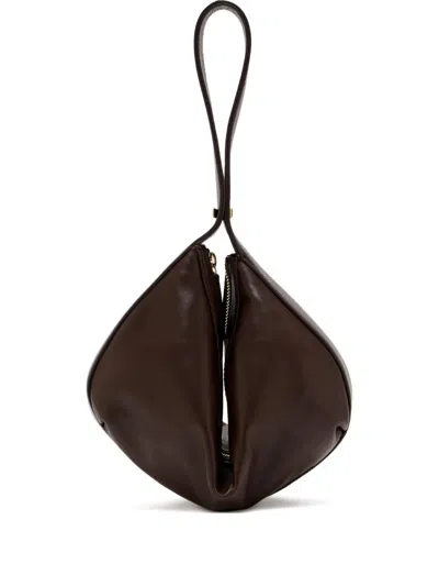 Staud Demy Leather Shoulder Bag With Adjustable Strap