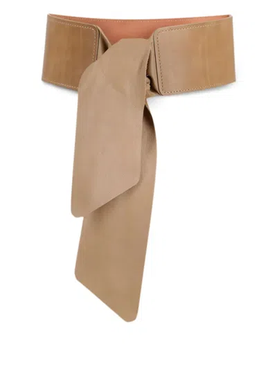 Pre-owned Vintage Leather Belt In Brown