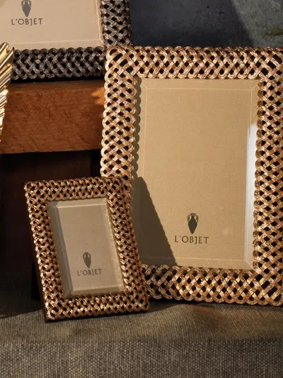 L'objet Braid Photo Frame In Gold