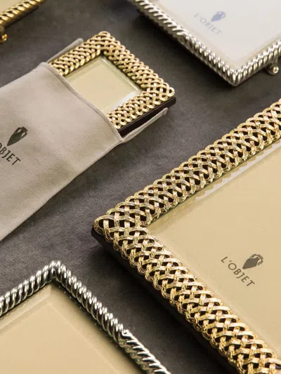 L'objet Braid Photo Frame In Gold