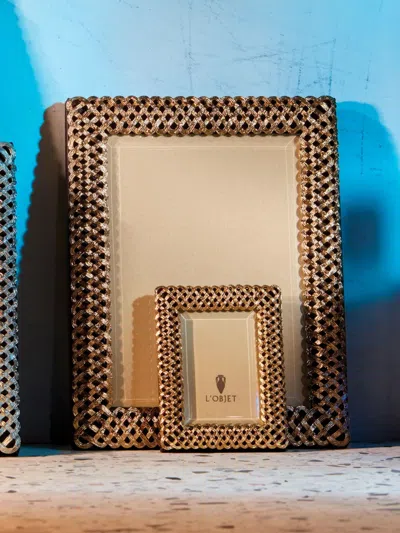 L'objet Braid Photo Frame In Gold
