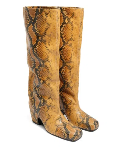 Bimba Y Lola 55mm Snake-print Leather Boots In Multi