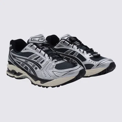 Asics Grey And Black Sneakers In Black