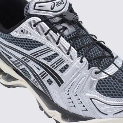 Asics Grey And Black Sneakers In Black