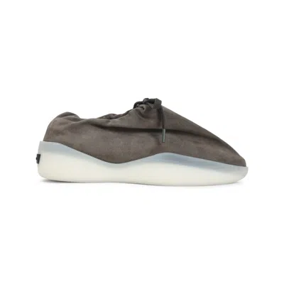 Fear Of God Suede Round Toe Sneakers With Rubber Sole In Gray