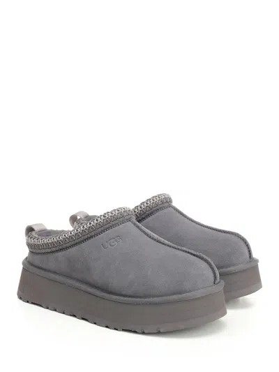 Ugg Tazz Ii Braided Platform Mules In Gray