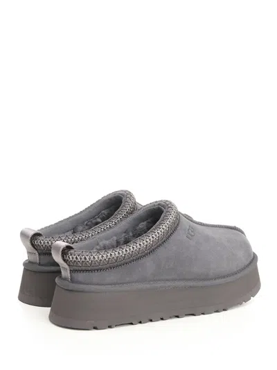 Ugg Tazz Ii Braided Platform Mules In Gray