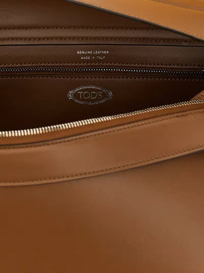 Tod's Medium Shoulder Bag Structured Shape In Brown