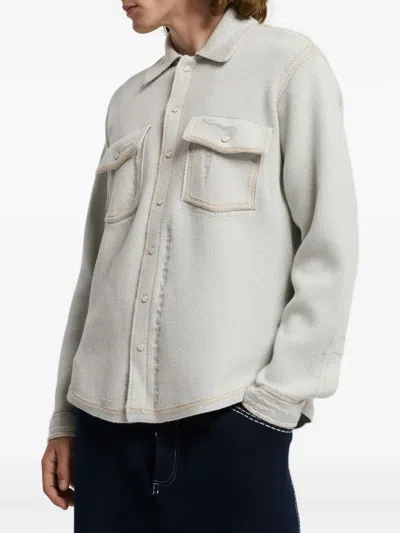 Barrie Knitted Overshirt In Multi