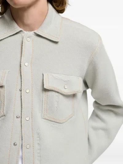 Barrie Knitted Overshirt In Multi