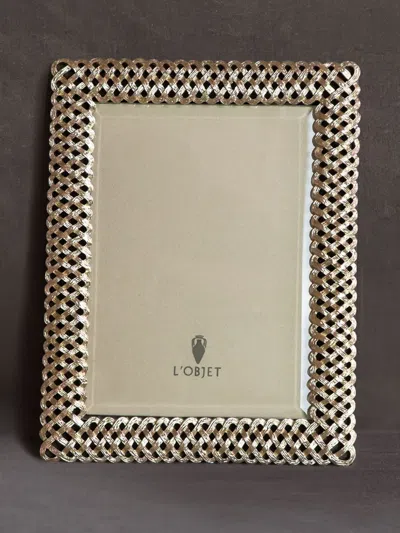 L'objet Braid Photo Frame (10cm X 15cm) In Gold