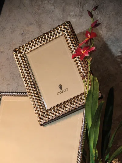 L'objet Braid Photo Frame (10cm X 15cm) In Gold